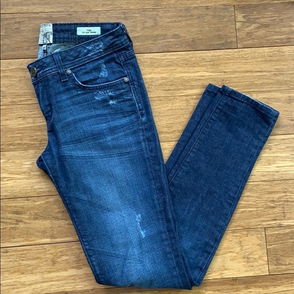 Dylan George Denim - DYLAN GEORGE Distressed Skinny Blue Jeans Sz 27